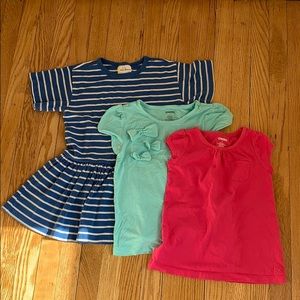 Hanna Andersson tunic and Gymboree shirts, sz 5!